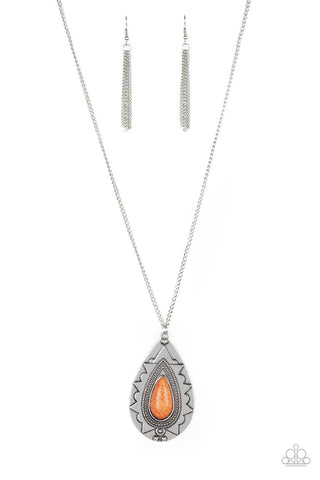 Sedona Solstice - Orange Necklace