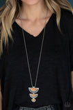 Serene Sheen Orange Necklace