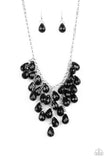 Serenely Scattered Black Necklace