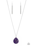 Shimmering Seafloors - Purple Necklace