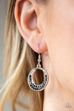 Socialite Luster Black Earrings-ShelleysBling.com-ShelleysPaparazzi.com