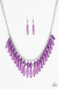 Speak of the Diva Purple Necklace-ShelleysBling.com-ShelleysPaparazzi.com
