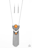 Spirit Trek Orange Necklace
