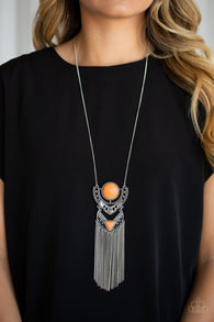 Spirit Trek Orange Necklace