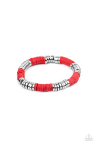 Stacked In Your Favor - Red Bracelet