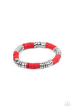 Stacked In Your Favor - Red Bracelet