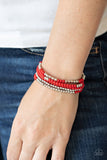 Stacked Showcase Red Bracelet