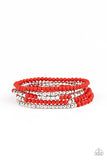 Stacked Showcase Red Bracelet