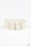 Stacked to the Top White Bracelet
