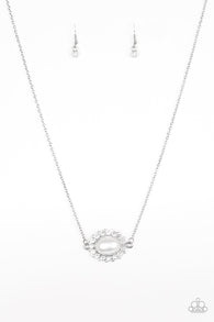 Stardom Shine White Necklace and Bracelet Set-ShelleysBling.com-ShelleysPaparazzi.com