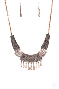 Steer It Up Copper Necklace