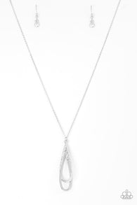 Step Into the Spotlight White Necklace