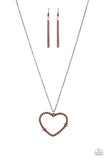 Straight From the Heart Copper Necklace