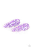 Sugar Plum Sparkle - Purple Hair Clips