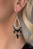 Summer Catch Black Earrings