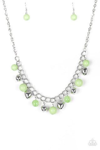 Summer Fling Green Necklace-ShelleysBling.com-ShelleysPaparazzi.com