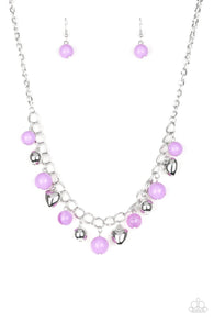 Summer Fling Purple Necklace-ShelleysBling.com-ShelleysPaparazzi.com