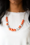 Take Note - Orange Necklace