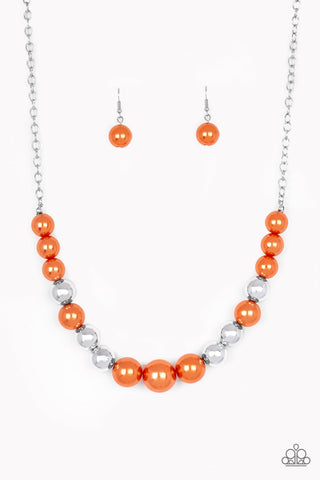Take Note - Orange Necklace