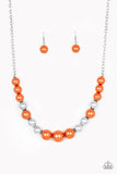 Take Note - Orange Necklace