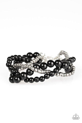 Take the Bead Black Bracelet-ShelleysBling.com-ShelleysPaparazzi.com