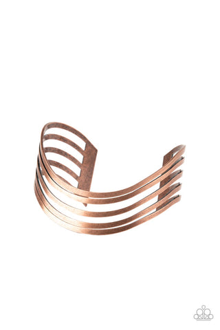 Tantalizingly Tiered - Copper Bracelet