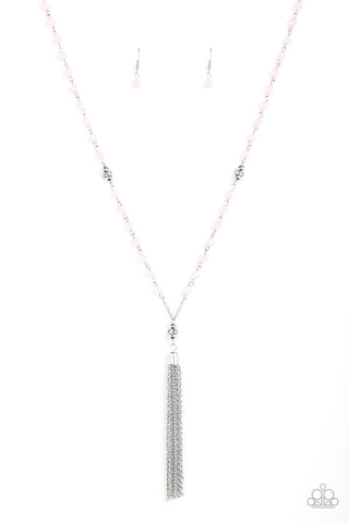 Tassel Takeover Pink Necklace