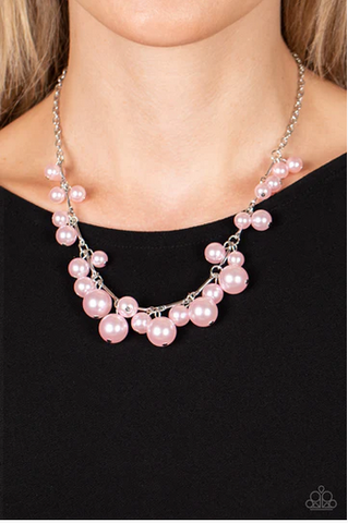 Tearoom Gossip Pink Necklace