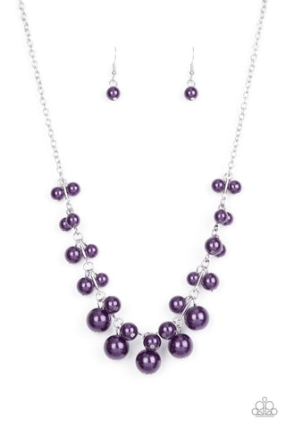 Tearoom Gossip - Purple Necklace