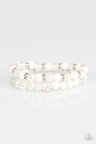 Teasingly Tinseltown White Bracelet