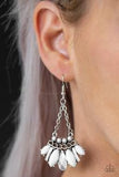 Terra Tribe White Earrings