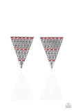Terra Tricolor Red Post Earrings