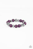 The Big-Leaguer Purple Necklace and Bracelet Set-ShelleysBling.com-ShelleysPaparazzi.com