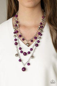 The Partygoer Purple Necklace