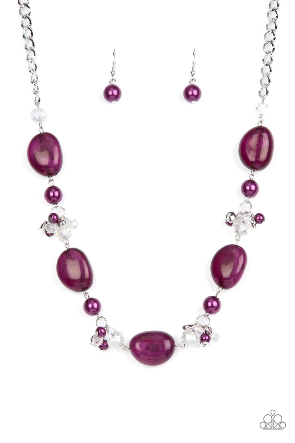 Paparazzi Viva La VIVID Necklace Purple | Purple necklace, Short silver  necklace, Sale necklace