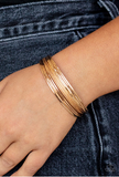 This Girl is on Wire Gold Bracelet