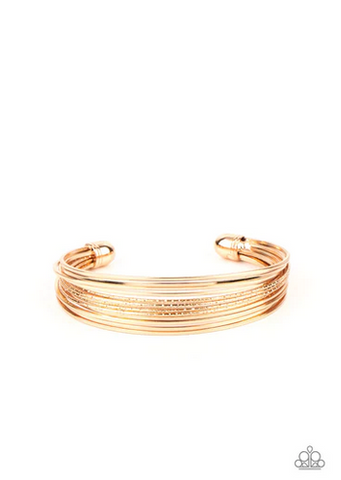 This Girl is on Wire Gold Bracelet