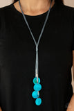 Tidal Tassels - Blue Necklace