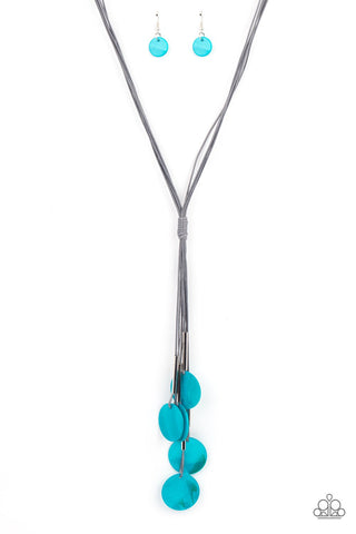 Tidal Tassels - Blue Necklace