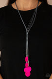 Tidal Tassels - Pink Necklace