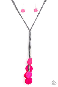 Tidal Tassels - Pink Necklace