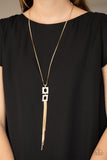 Times Square Stunner Gold Necklace