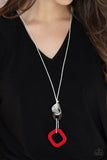 Top Of The WOOD Chain - Red Necklace