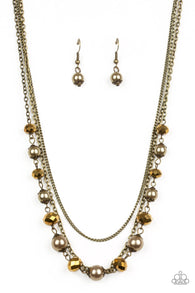 Tour de Demure Brass Necklace