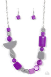 Tranquil Trendsetter Purple Necklace