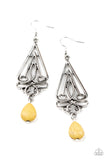 Transcendent Trendsetter - Yellow Earrings