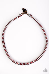 Traversing Mountains Red Urban Necklace