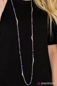 Tropical Summer - Purple Necklace-Paparazzi Accessories-ShelleysPaparazzi.com