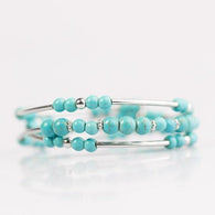 Twisting Tranquility Blue Bracelet