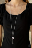 Unlock Your Heart Pink Necklace
